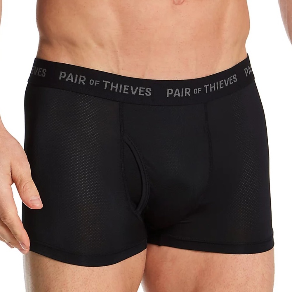 Pair of Thieves Men's Black Trunk Boxer Brief Underwear Activewear Size S